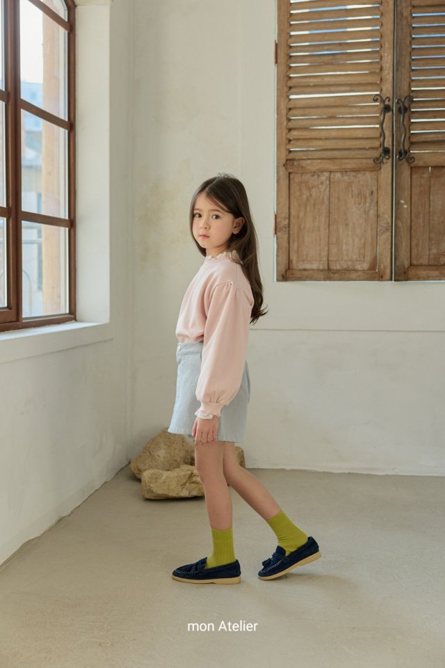 Mon Atelier - Korean Children Fashion - #childofig - Frill Sweatshirt - 8