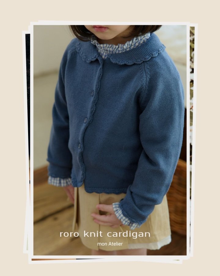 Mon Atelier - Korean Children Fashion - #childofig - Loro Knit Cardigan - 2