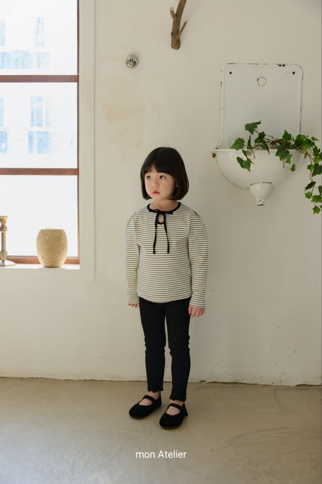 Mon Atelier - Korean Children Fashion - #designkidswear - Jacquard Leggings - 8