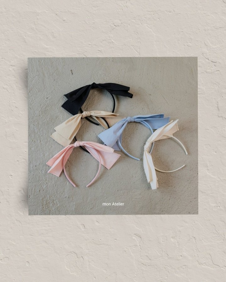 Mon Atelier - Korean Children Fashion - #designkidswear - Double Ribbon Headband