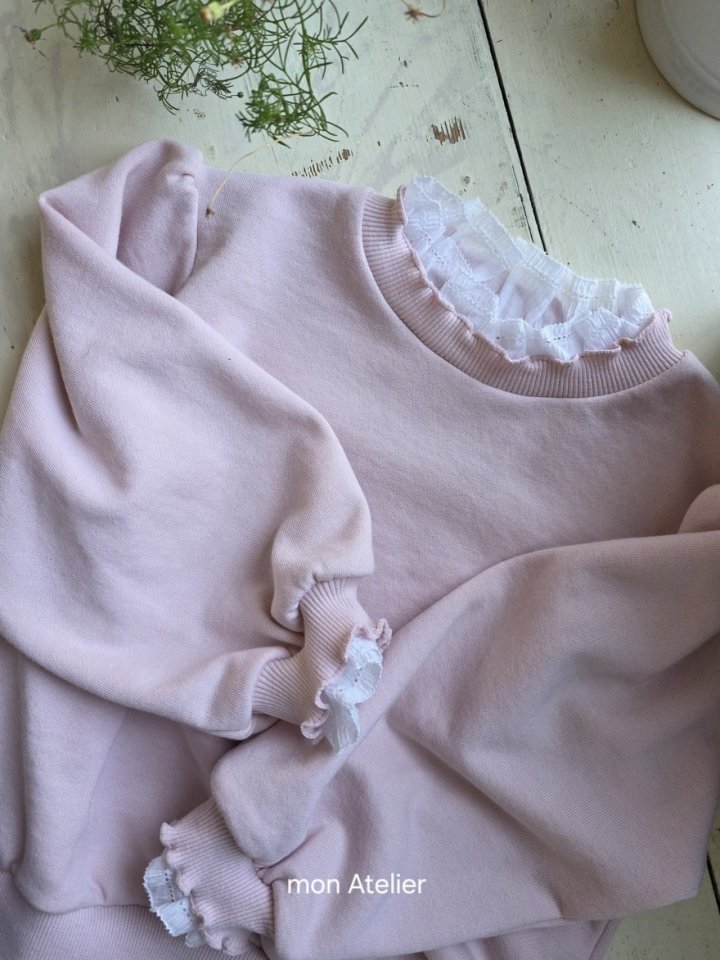 Mon Atelier - Korean Children Fashion - #designkidswear - Frill Sweatshirt - 10