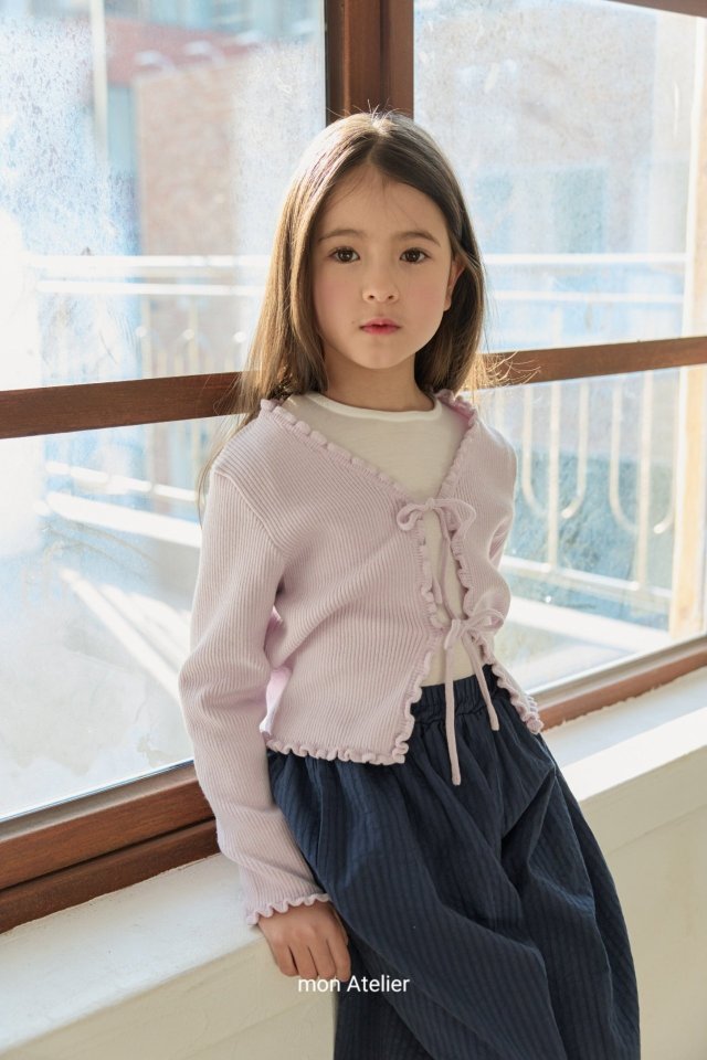 Mon Atelier - Korean Children Fashion - #designkidswear - Roem Frill Cardigan - 5