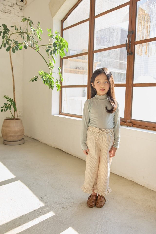 Stripe Frill Pants by Mon Atelier for Child - view 8