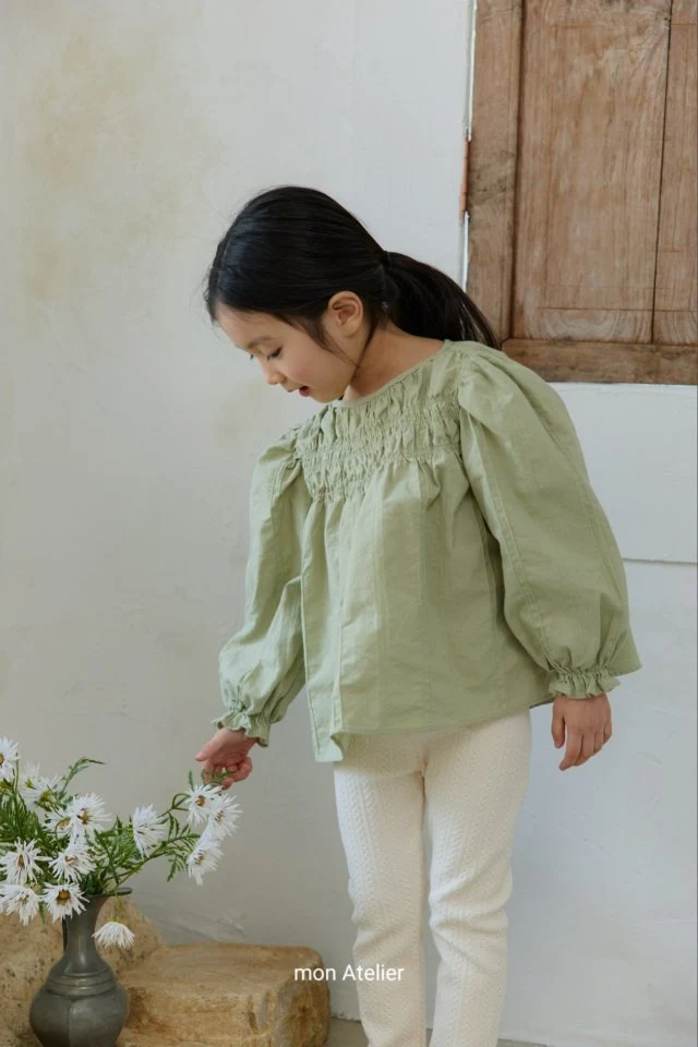 Mon Atelier - Korean Children Fashion - #discoveringself - Shirring Tunic Blouse - 8