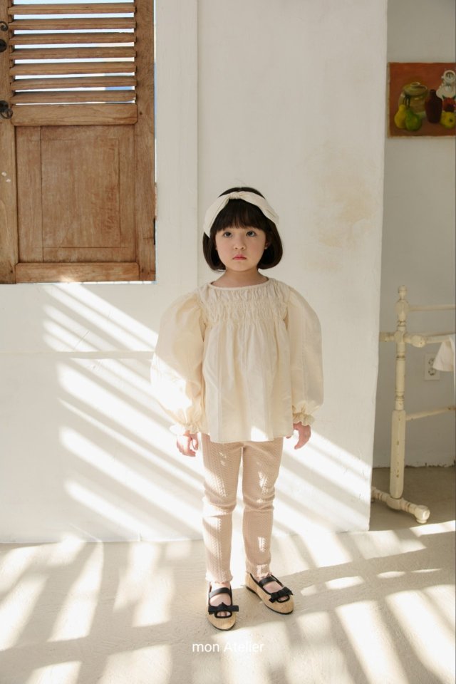 Mon Atelier - Korean Children Fashion - #fashionkids - Jacquard Leggings - 10