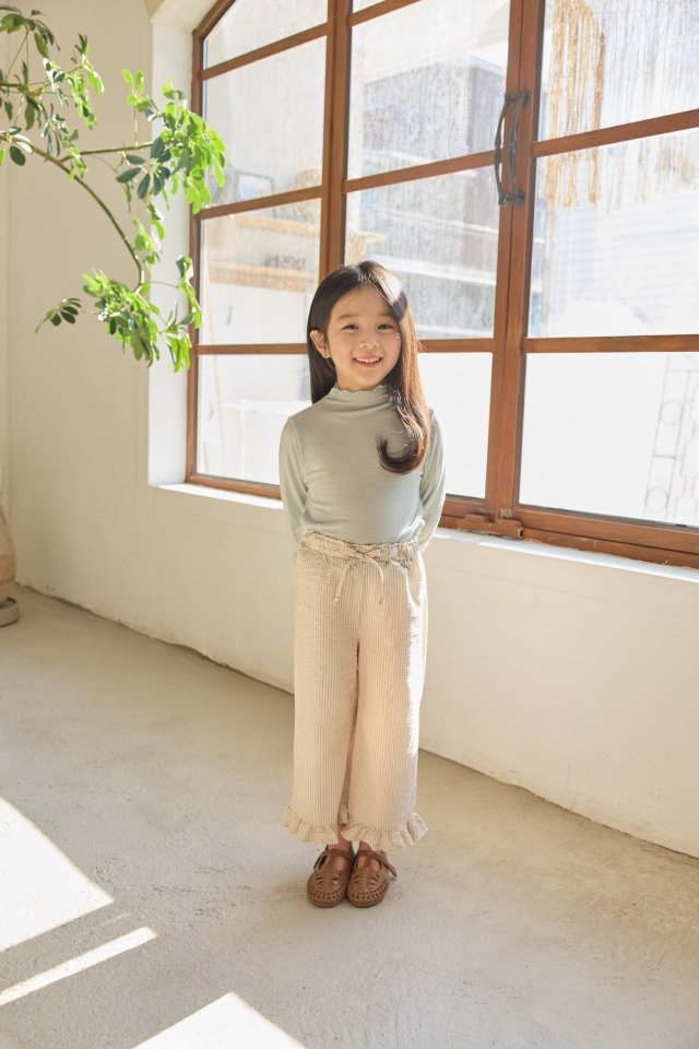 Stripe Frill Pants by Mon Atelier for Child - view 9
