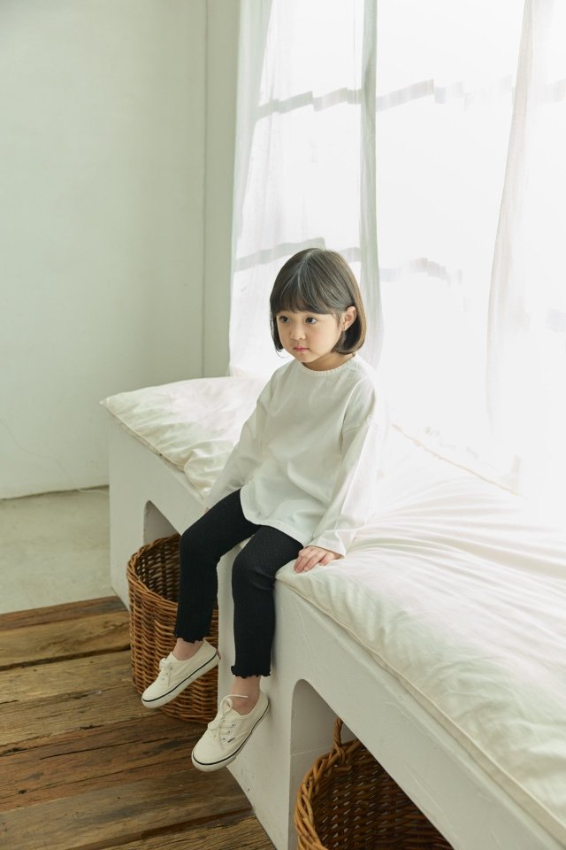 Mon Atelier - Korean Children Fashion - #fashionkids - Solid Long Tee - 4