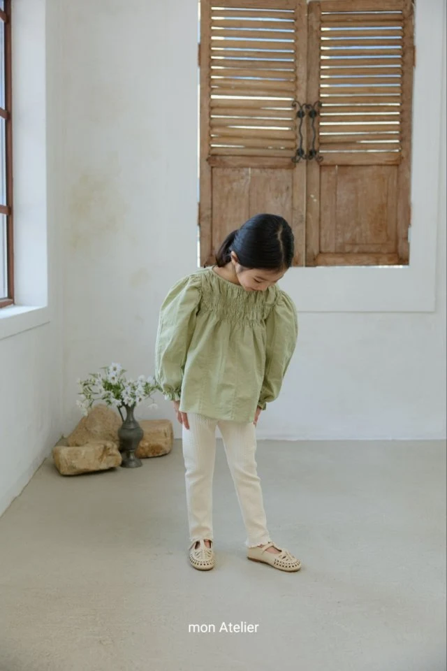 Mon Atelier - Korean Children Fashion - #kidsshorts - Shirring Tunic Blouse - 10