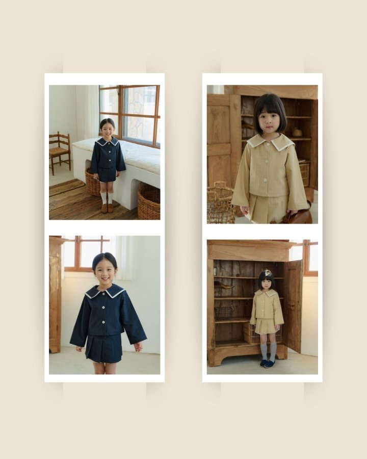 Mon Atelier - Korean Children Fashion - #kidsshorts - Sailor Jacket - 2