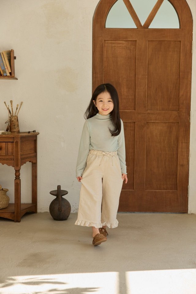 Stripe Frill Pants by Mon Atelier for Child - view 11