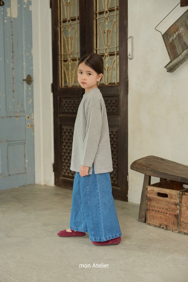 Mon Atelier - Korean Children Fashion - #kidzfashiontrend - Solid Long Tee - 6