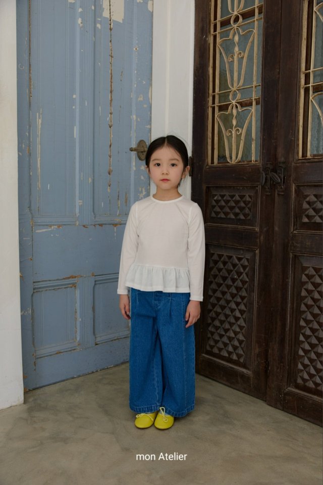 Mon Atelier - Korean Children Fashion - #kidzfashiontrend - Soft Frill Tee - 3