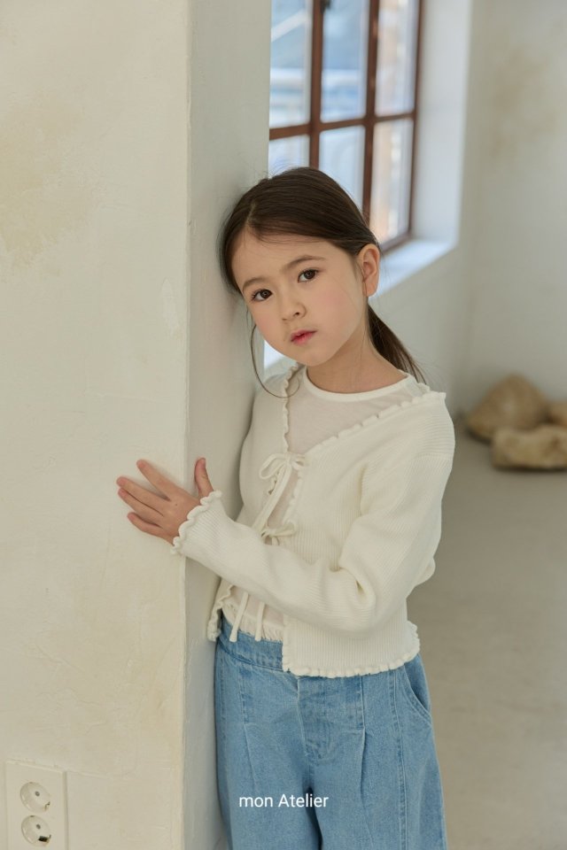 Mon Atelier - Korean Children Fashion - #kidzfashiontrend - Roem Frill Cardigan - 10