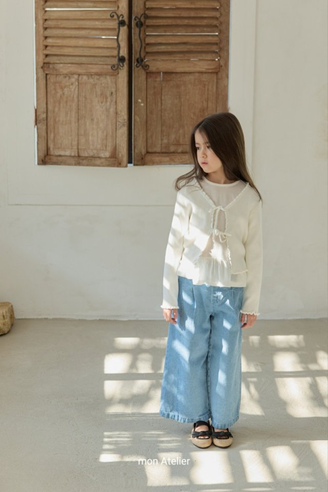 Mon Atelier - Korean Children Fashion - #littlefashionista - Roem Frill Cardigan - 12