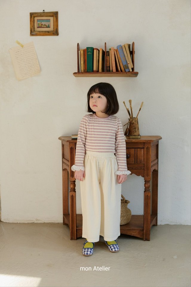 Mon Atelier - Korean Children Fashion - #magicofchildhood - Sweet Stripe Tee - 8