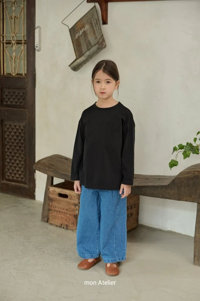 Mon Atelier - Korean Children Fashion - #minifashionista - Solid Long Tee - 10