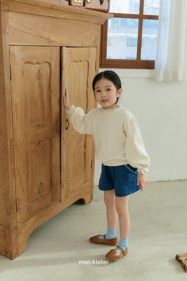 Mon Atelier - Korean Children Fashion - #minifashionista - Frill Sweatshirt - 5
