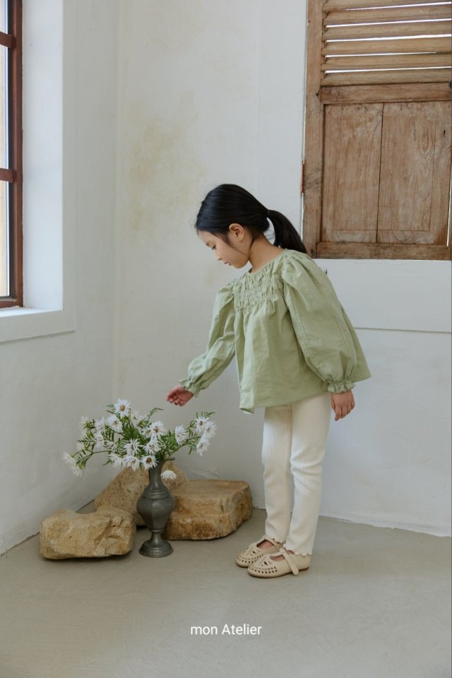Mon Atelier - Korean Children Fashion - #todddlerfashion - Jacquard Leggings - 4
