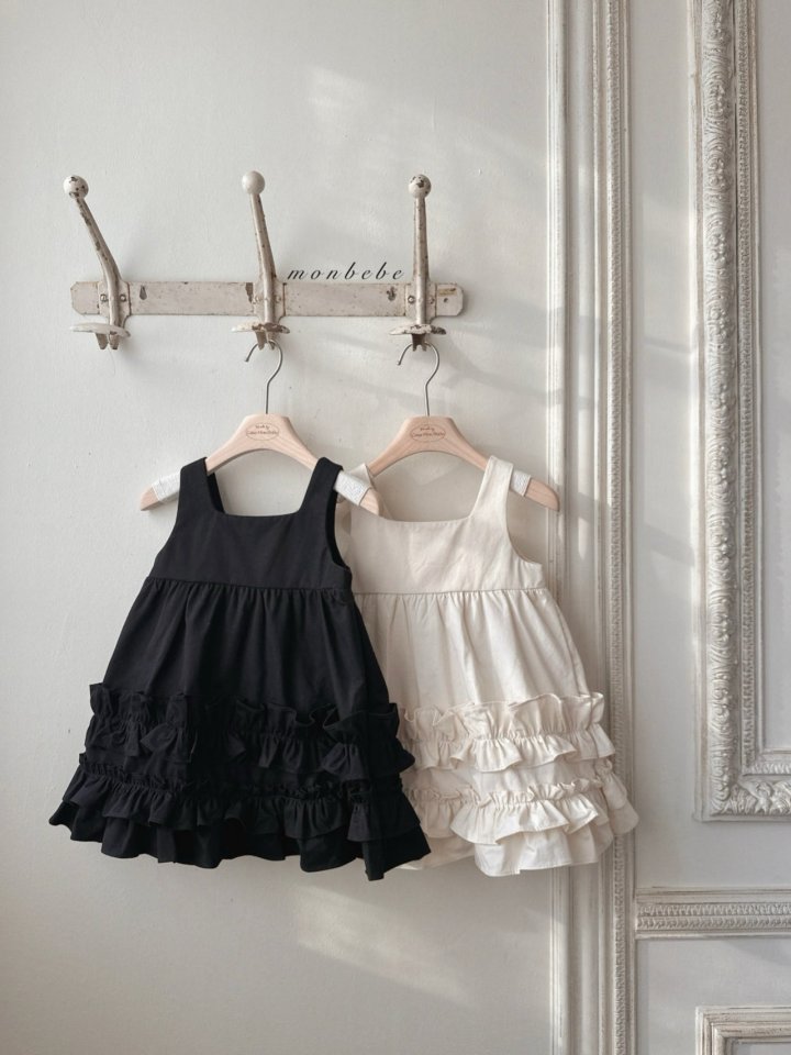 Monbebe - Korean Baby Fashion - #babyboutique - Mono Frill One-Piece - 11