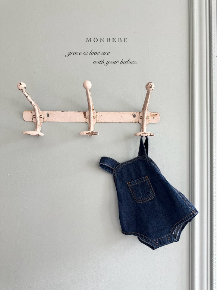 Monbebe - Korean Baby Fashion - #babyfashion - Bongbong Denim Overall Pants - 3
