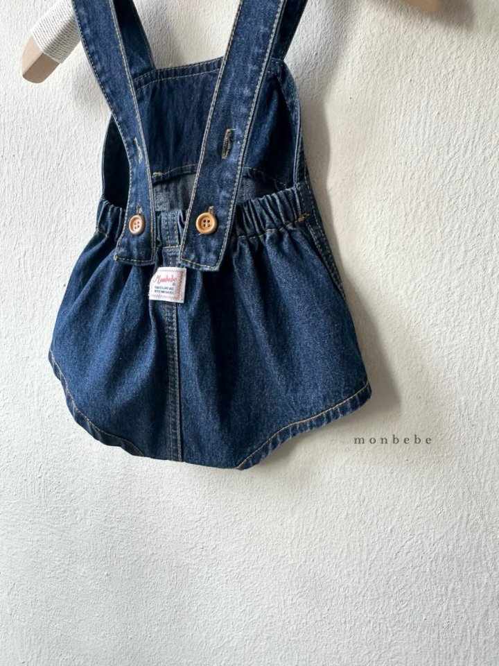 Monbebe - Korean Baby Fashion - #babyfashion - Bongbong Denim Overall Pants - 4