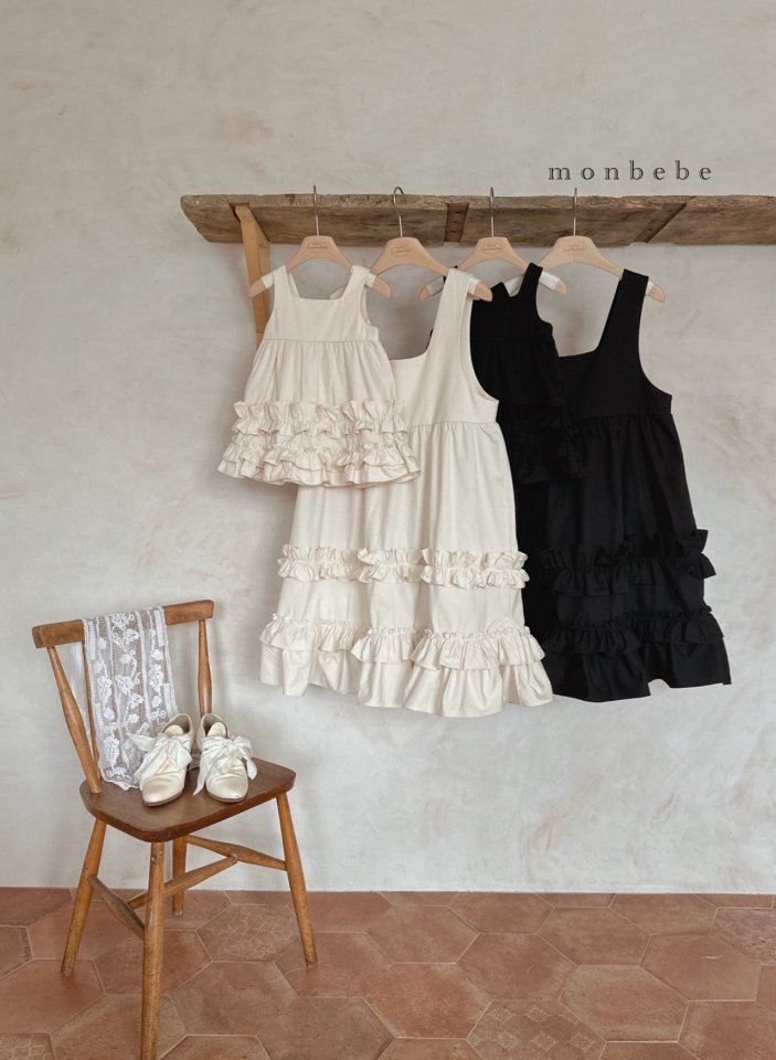 Monbebe - Korean Baby Fashion - #babyoutfit - Mono Frill One-Piece - 5