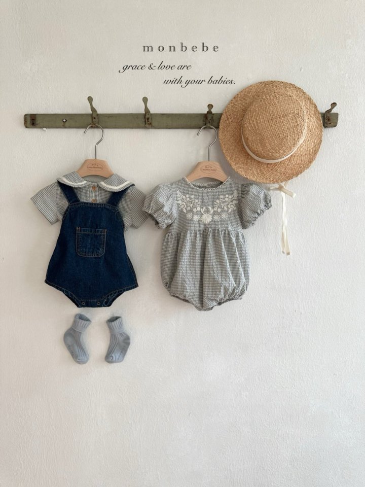 Monbebe - Korean Baby Fashion - #babywear - Bongbong Denim Overall Pants - 11