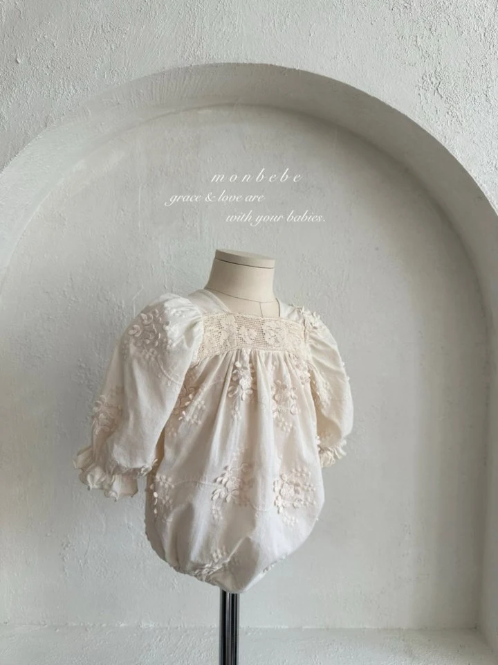 Monbebe - Korean Baby Fashion - #onlinebabyshop - Flora Vintage Suit - 3