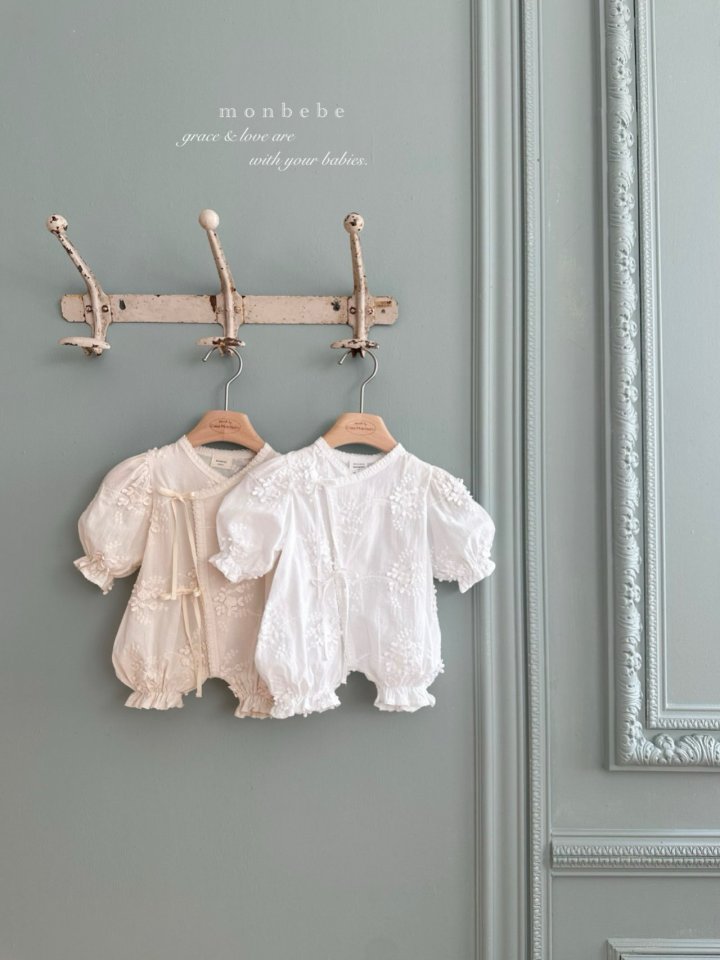 Monbebe - Korean Baby Fashion - #onlinebabyshop - Flora Suit