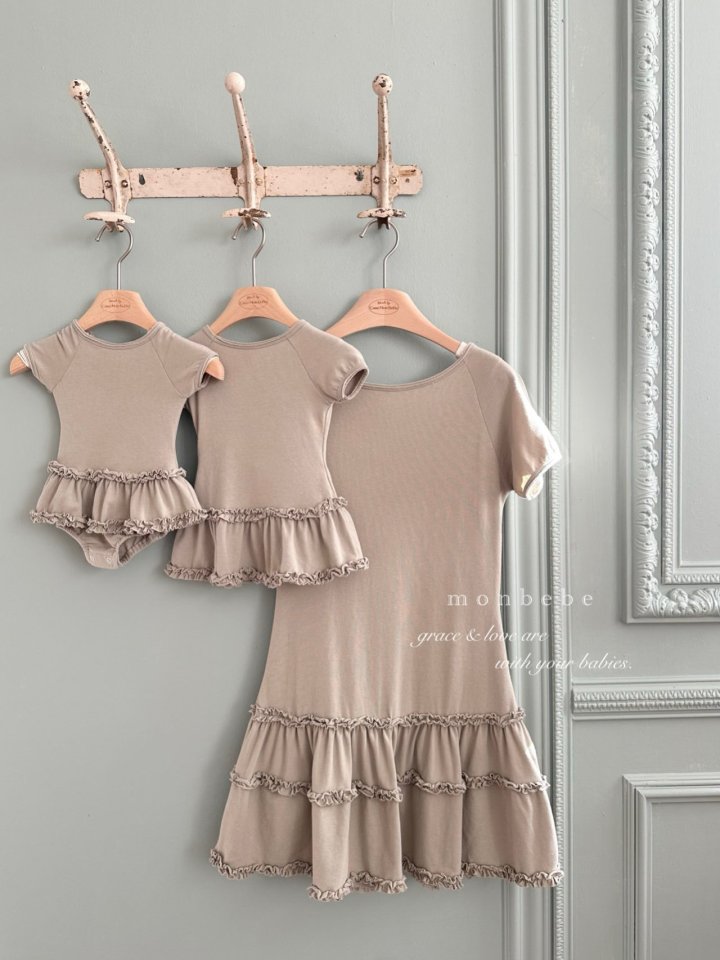 Monbebe - Korean Women Fashion - #momslook - Claire Mini One-Piece (Adult) - 6