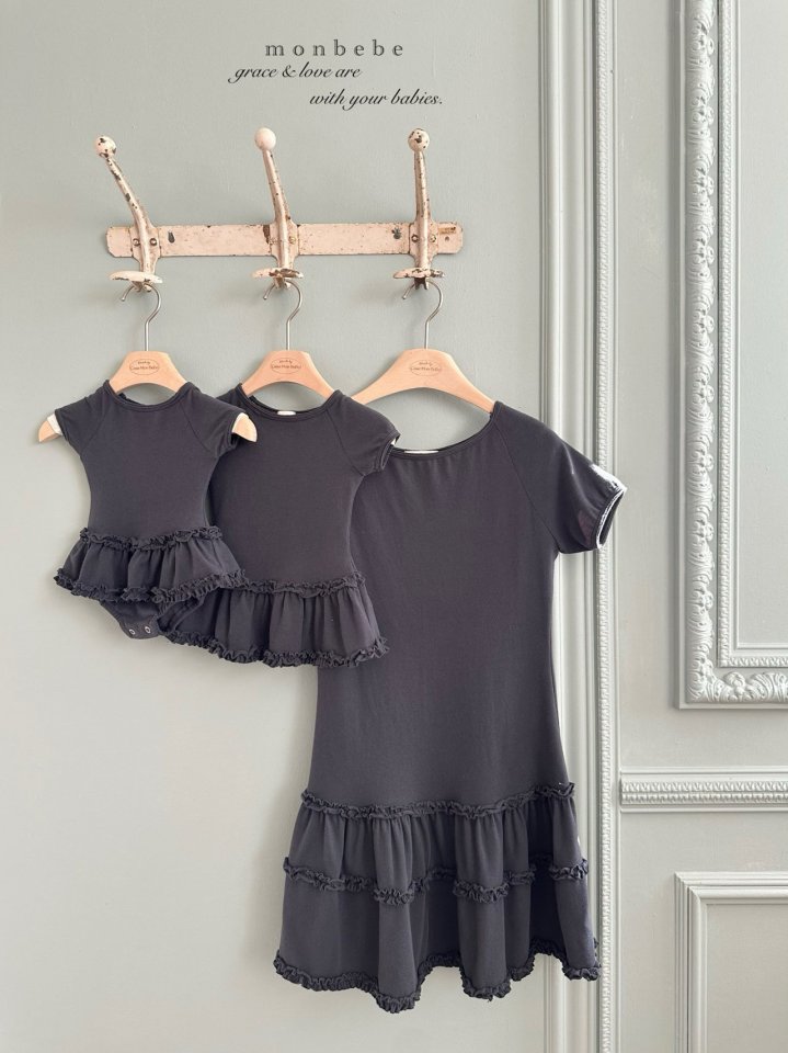Monbebe - Korean Women Fashion - #momslook - Claire Mini One-Piece (Adult) - 8