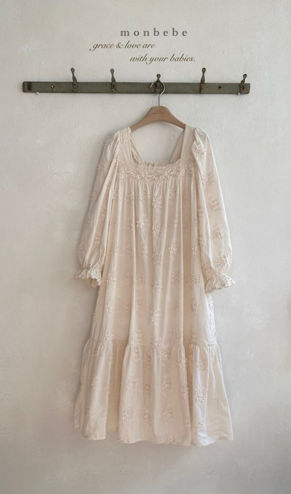 Monbebe - Korean Women Fashion - #vintageinspired - Flora Vintage One-Piece (Adult) - 8
