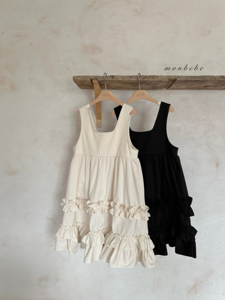 Monbebe - Korean Women Fashion - #womensfashion - Mono Frill One-Piece (Adult) - 9