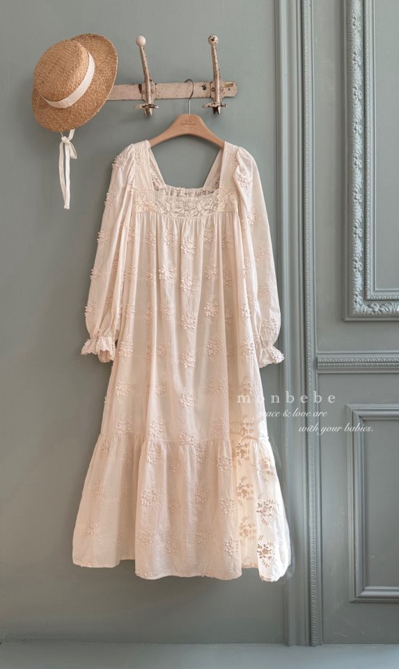 Monbebe - Korean Women Fashion - #womensfashion - Flora Vintage One-Piece (Adult)