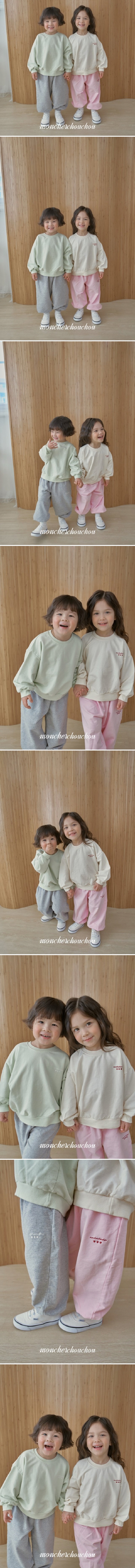 Moncher Chouchou - Korean Baby Fashion - #babyoninstagram - Rainbow Top Bottom Set