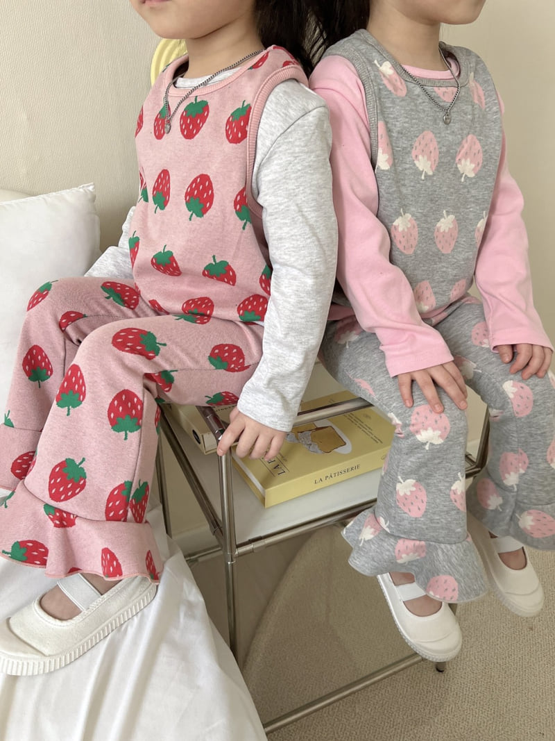 Moran - Korean Children Fashion - #childofig - Strawberry Juice Set - 9