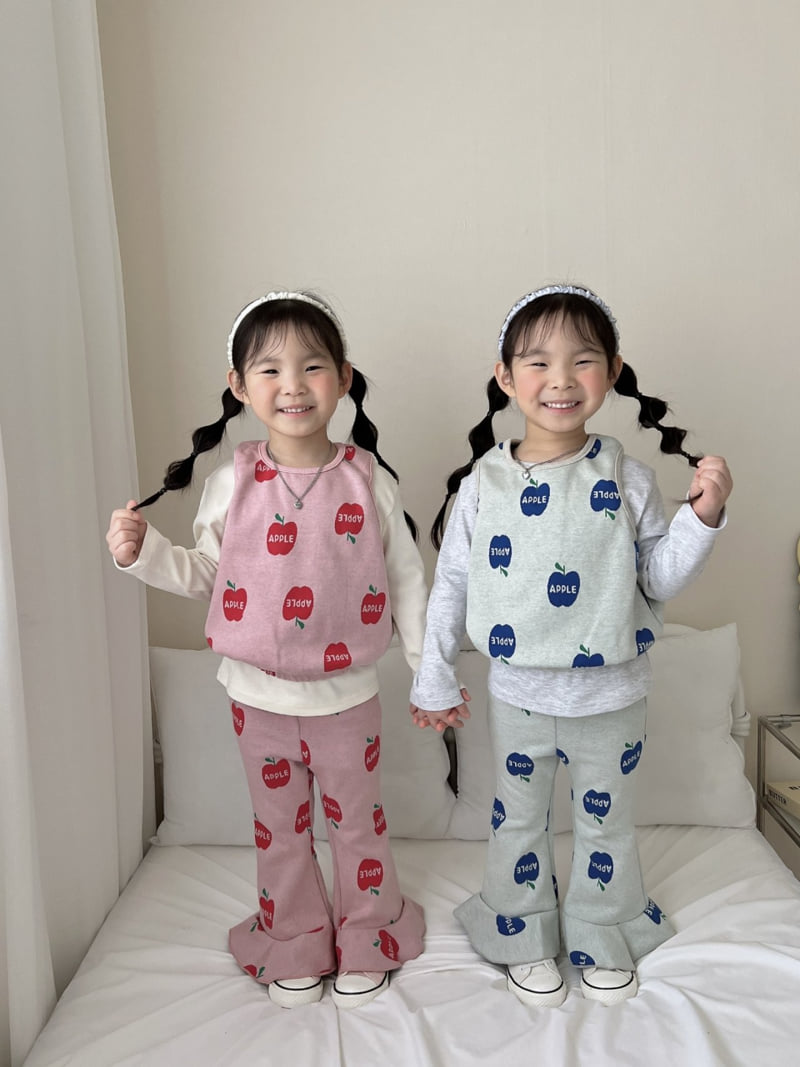 Moran - Korean Children Fashion - #kidsshorts - Apple Juice Set