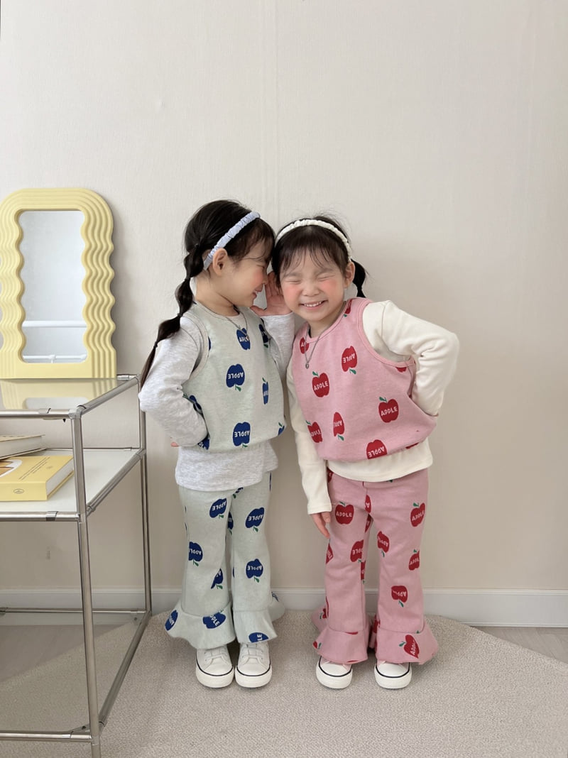 Moran - Korean Children Fashion - #kidzfashiontrend - Apple Juice Set - 3