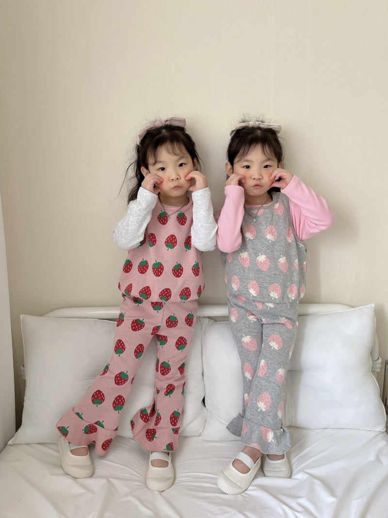 Moran - Korean Children Fashion - #magicofchildhood - Strawberry Juice Set - 5