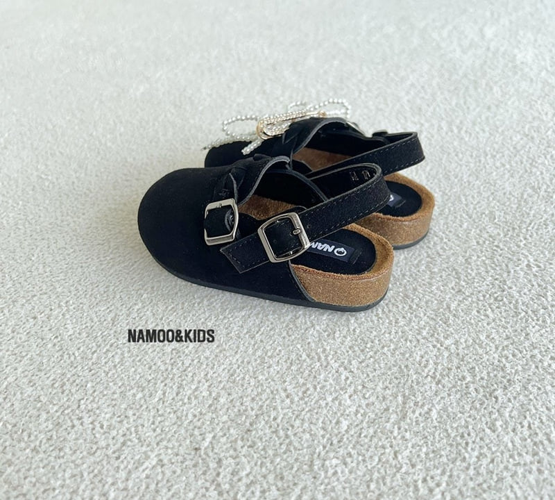 Namoo & Kids - Korean Children Fashion - #childofig - Madison Suede Slide Shoes (Detachable Deco) - 6