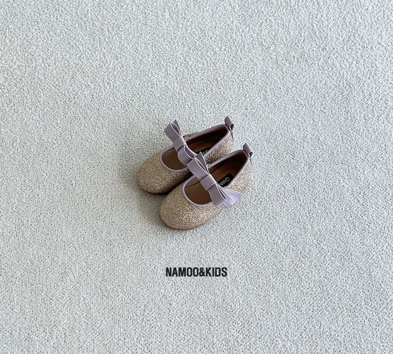 Namoo & Kids - Korean Children Fashion - #childofig - Ppona Glitter Ribbon Mary Jane Shoes - 5