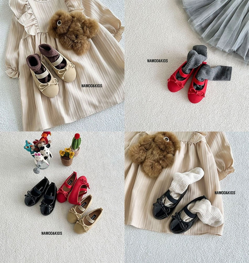 Namoo & Kids - Korean Children Fashion - #designkidswear - Mongshil Ribbon Mary Jane Shoes - 10