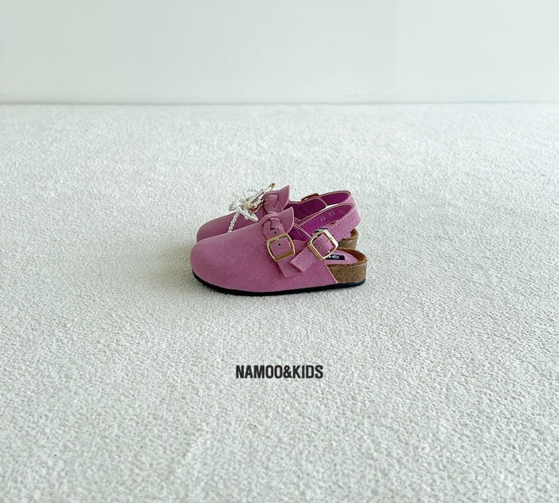 Namoo & Kids - Korean Children Fashion - #designkidswear - Madison Suede Slide Shoes (Detachable Deco) - 8