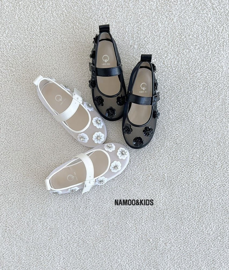 Namoo & Kids - Korean Children Fashion - #fashionkids - Flora Lace Mary Jane Shoes - 2