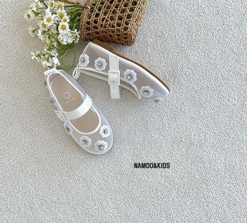 Namoo & Kids - Korean Children Fashion - #kidsshorts - Flora Lace Mary Jane Shoes - 4