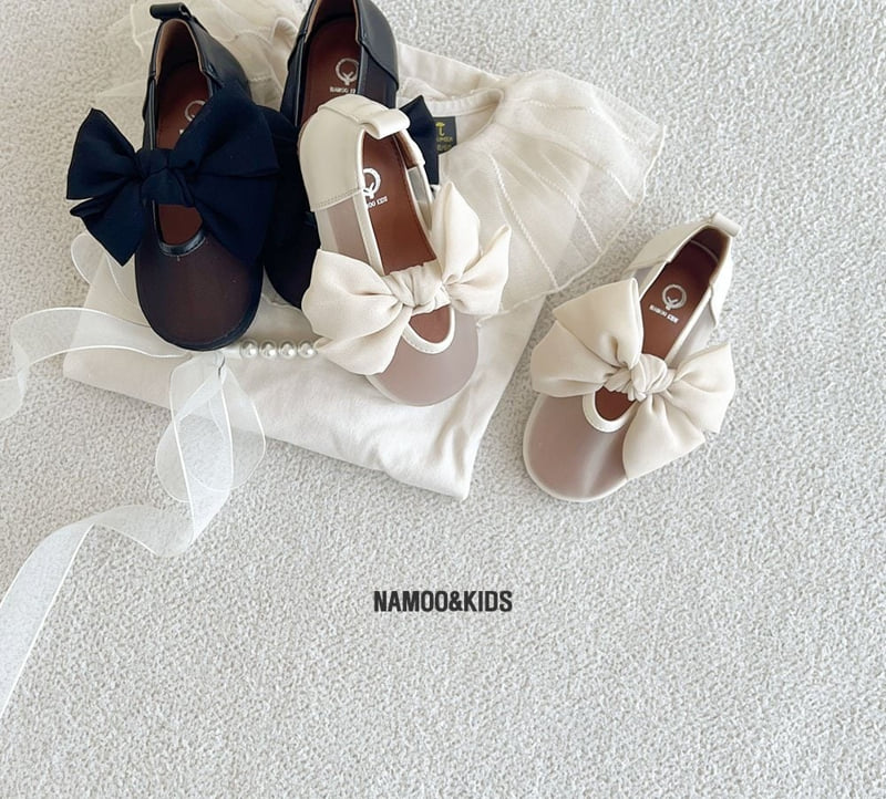 Namoo & Kids - Korean Children Fashion - #kidsstore - Yui Chiffon Ribbon Flat Shoes