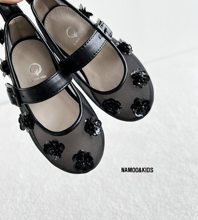 Namoo & Kids - Korean Children Fashion - #littlefashionista - Flora Lace Mary Jane Shoes - 7