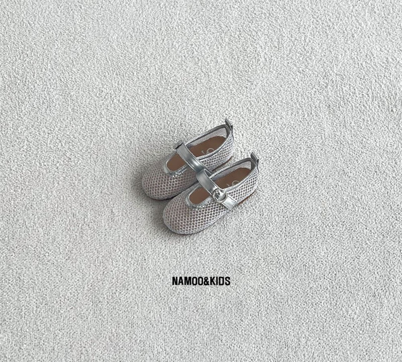 Namoo & Kids - Korean Children Fashion - #minifashionista - Mocha Mesh Flats - 3