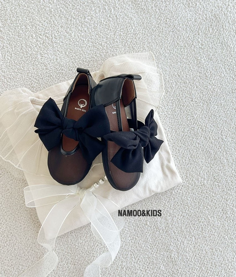 Namoo & Kids - Korean Children Fashion - #minifashionista - Yui Chiffon Ribbon Flat Shoes - 6