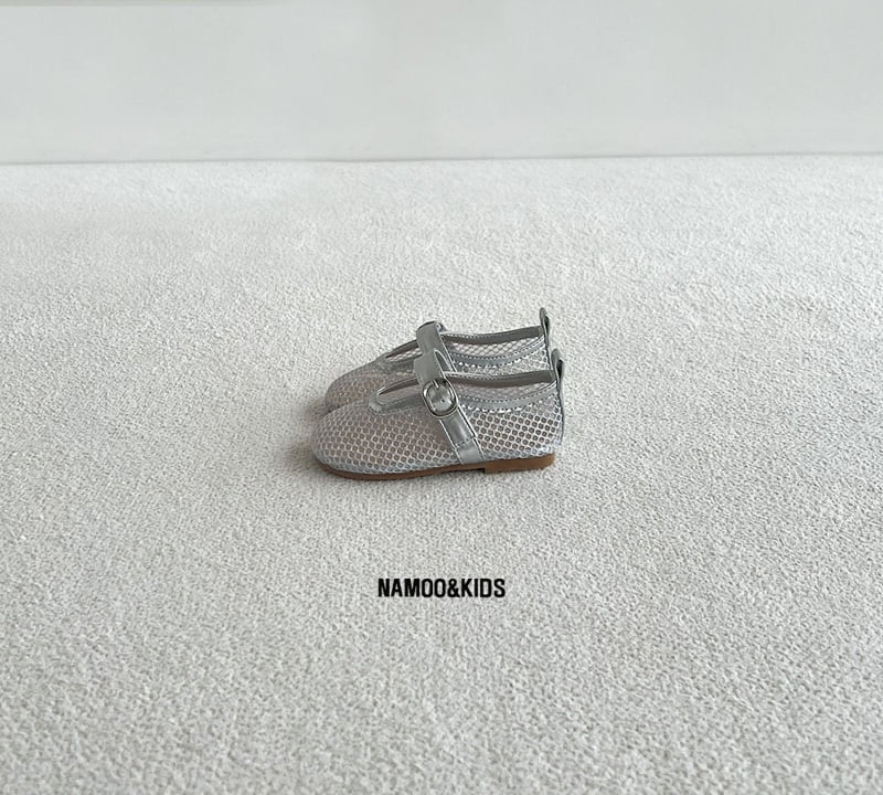 Namoo & Kids - Korean Children Fashion - #minifashionista - Mocha Mesh Flats - 4